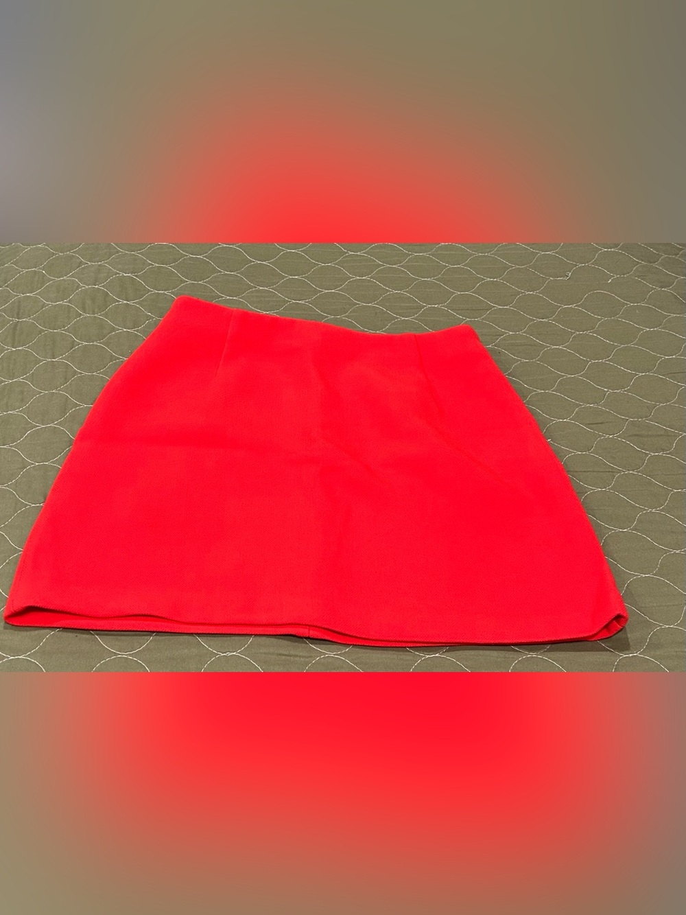 H&M Bright Red Mini Skirt